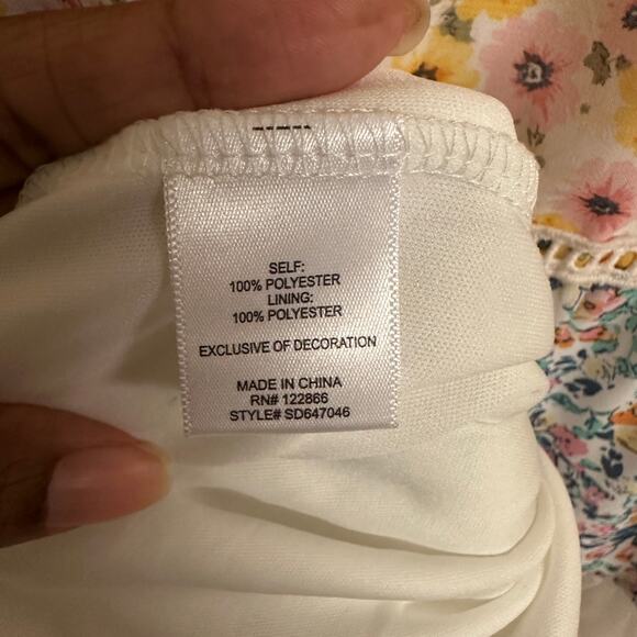 Speechless Girls Floral Tiered Chiffon Maxi Dress Size L Spring Cottagecore - Picture 5 of 8